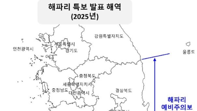 해양수산부, 해파리 대량발생 위기경보 '경계' 단계 발령