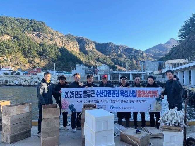 울릉군, 홍해삼 방류