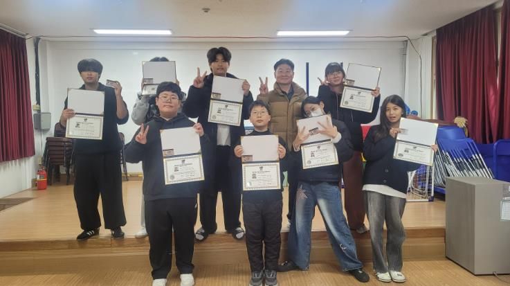 영덕교육지원청 축산중학교, 전교생 ‘바리스타 2급 자격증 취득’ 쾌거