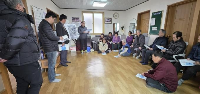 상주시 함창읍 나한리 지방상수도 확장공사 주민설명회 개최
